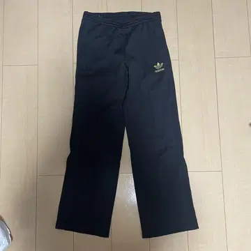 adidas 라인 팬츠 국기 택 자수 블랙