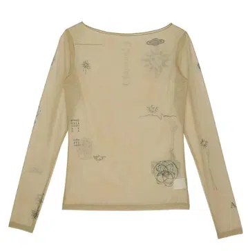 AMERI PLANETSHEERTATTOOWITH 뷔스티에 TOP