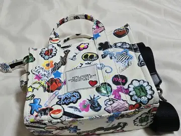 인기 MARC JACOBS 더 스티커 캠퍼스 토트백