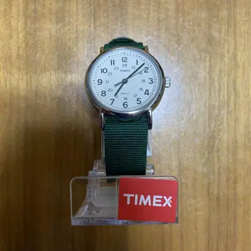 TIMEX 아날로그 시계 그린