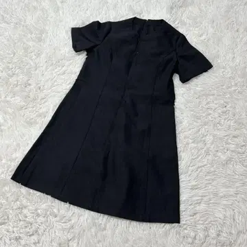 [ c5568 ] 원피스 무릎 기장 백 지퍼 블랙 반팔 관혼상제