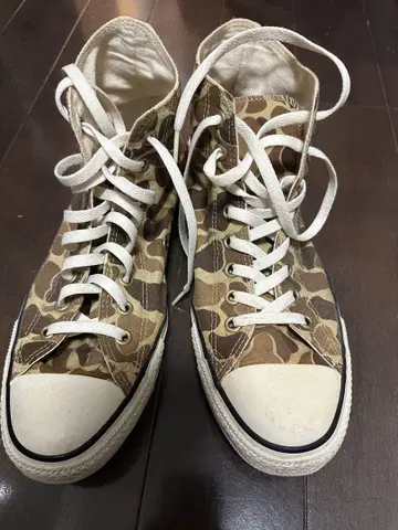 CONVERSE 카모 패턴 하이컷 스니커즈 US10.5