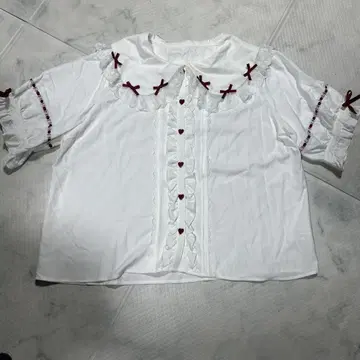 프릴 화이트 블라우스 유메텐보 6L