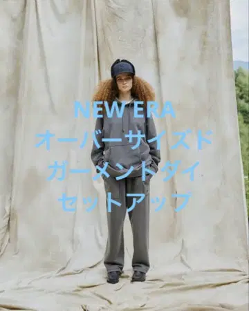 새상품급 NEW ERA 뉴에라 오버사이즈 가먼트 다이 셋업