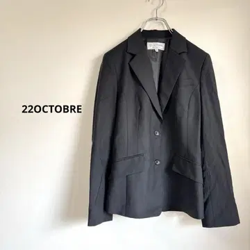 22 OCTOBRE 블랙 테일러드 자켓 38