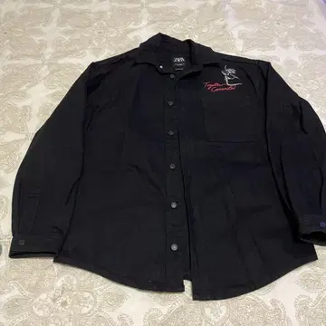 ZARA 블랙 릴랙스 핏 셔츠 S