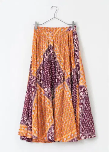Sara mallika Cotton Block Pattern Skirt