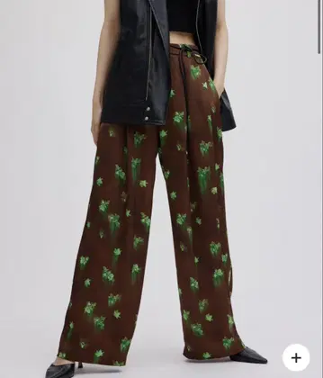 ameri vintage CLARA SATIN TUCK PANTS 팬츠