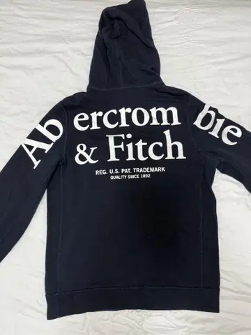 Abercrombie & Fitch 네이비 후드티