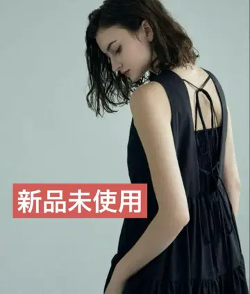[미사용 새상품] 미라 오웬 백 디자인 개더 원피스