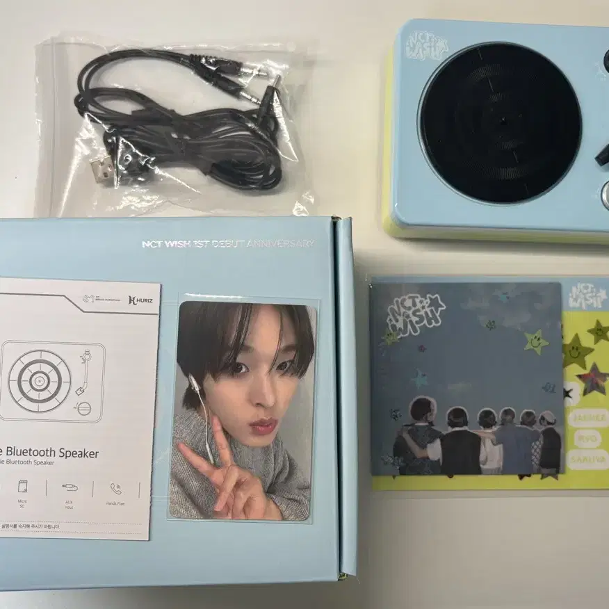 NCT WISH 1周年記念 Bluetooth スピー カー リク NCT | 엔시티 Nct Wish 1st Anniversary Turntable Bluetooth