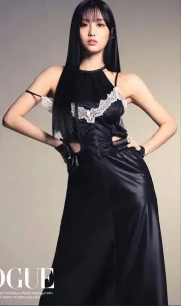 FETICO FAUX-LEATHER SATIN DRESS