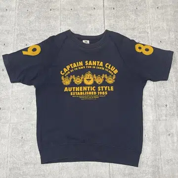 CAPTAIN SANTA 반팔 맨투맨 티셔츠 캡틴산타