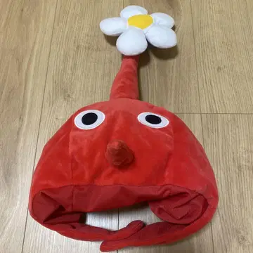 피크민 변신 모자 빨간 피크민