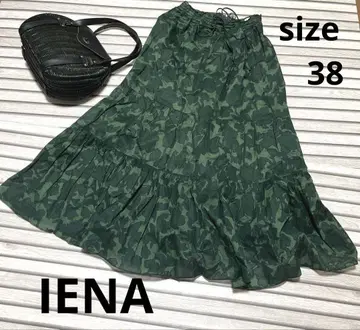 [IENA] 이에나 보타니컬 프린트 티어드 맥시 스커트 시어