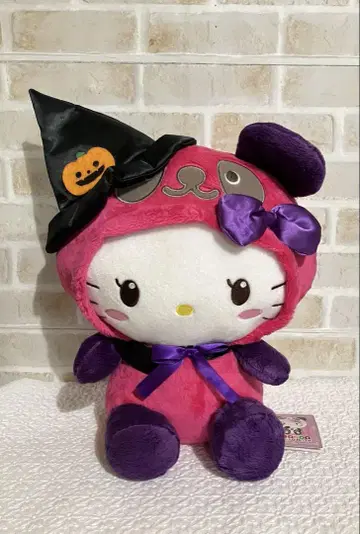 택 포함 팬더 헬로키티 호박 분장 BIG 봉제 인형