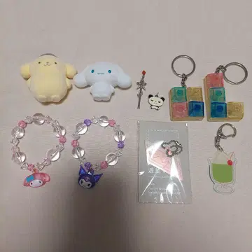캐릭터 굿즈 키링 묶음 판매 산리오 크림 소다