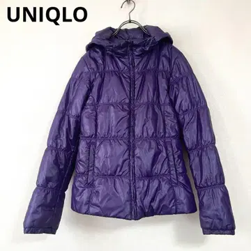 [ UNIQLO ] 유니클로 (M) 다운 자켓 퍼플 광택 패딩