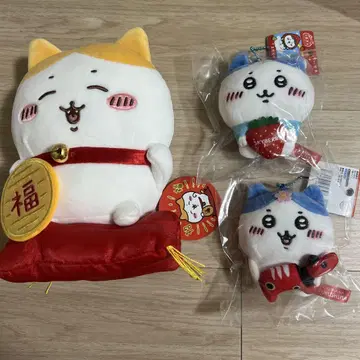 치이카와 복을 부르는 하치와레 봉제인형 S 3종 세트