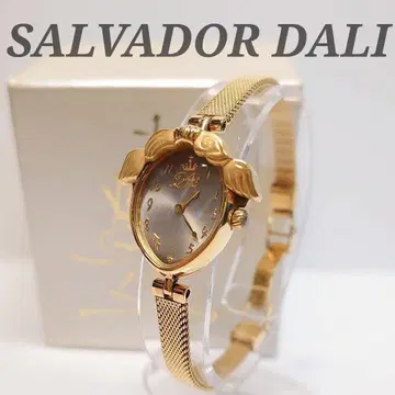 극희소 SALVADOR DALI 살바도르 달리 시간의 날개 손목시계 골드