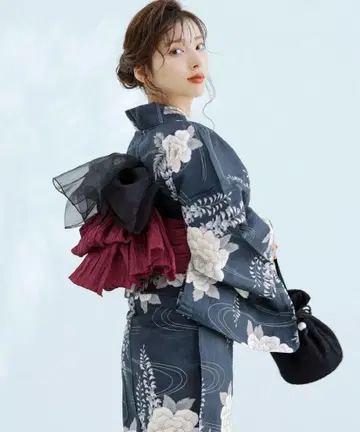 잔잔한 등나무 물결 dita 유카타 세트
