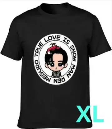 SnowMan 메구로 렌 반팔 티셔츠 블랙 XL 1