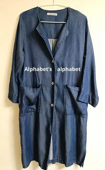 Alphabet's alphabet 리오셀 데님 겉옷 코트 인디고