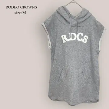 로데오크라운즈 RODEO CROWNS 새상품급 프렌치 슬리브 후드티 반팔