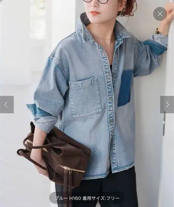 Spick and Span 5 1/2 SOFT DENIM SHIRT 블루