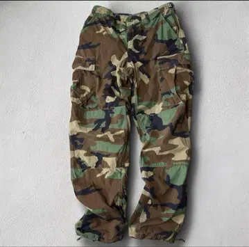 7304/US ARMY 카모플라쥬 카고 팬츠 더블니 S/L 95년 회계