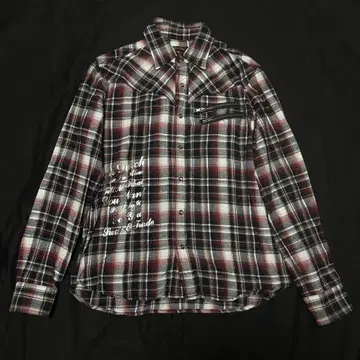 00s y2k archive 헤이세이 VonDutch 체크 긴팔 셔츠
