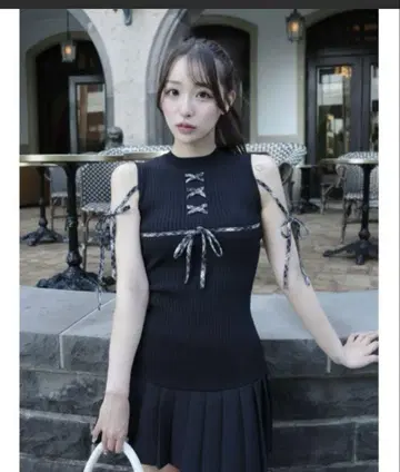 도킹 레이스업 미니 원피스 darich