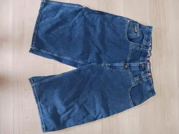 FUBU 데님 페인터 하프 팬츠 네이비 34인치