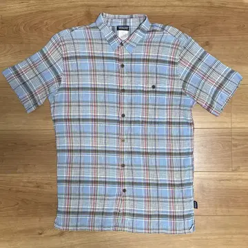 M 사이즈 Patagonia A/C 셔츠 얀 다이 반팔 시어서커