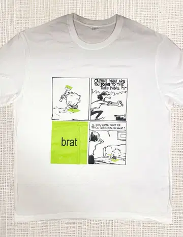 미착용 Charli XCX [brat] 티셔츠 면 100% M 사이즈