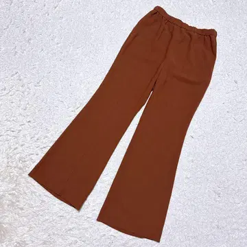 새상품급 DEUXIEME CLASSE 이지 플레어 팬츠 브라운 38