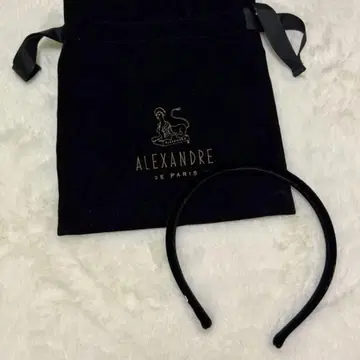 ALEXANDRE DE PARIS 블랙 머리띠