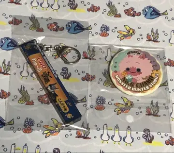 몬스터 헌터 카페 캔뱃지 스틱 키링