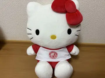 [레어] 산리오 헬로키티 신일본 프로레슬링 봉제 인형 (대) [새상품]