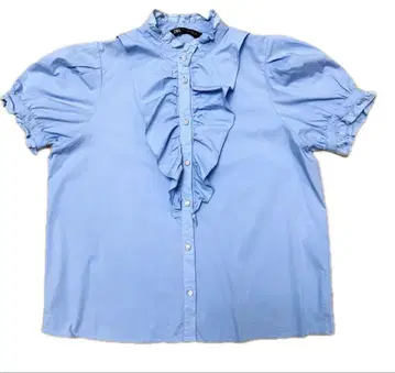 컨디션 최상 자라 ZARA 프릴 블라우스 큐빅
