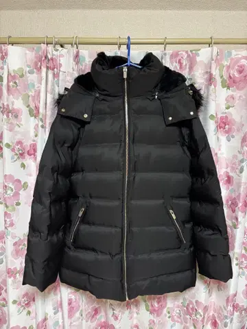 [미사용 새상품] ZARA 다운 코트 자켓 퍼 A라인 3WAY