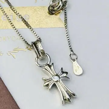 크로스 실버 목걸이 펜던트
