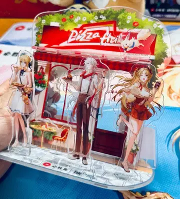 FGO 아르토리아 멀린 에레쉬키갈 아크릴 스탠드 피자헛 콜라보