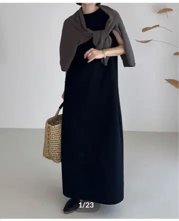 argue SEERSUCKER DRESS /BLACK