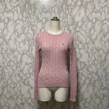 Polo Ralph Lauren 케이블 니트 스웨터 자수 있음