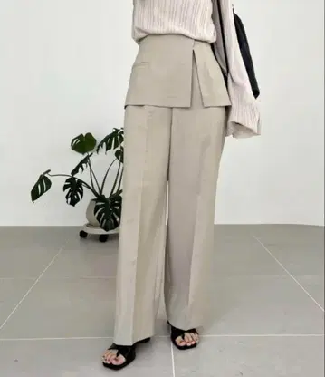 카프 랩스커트 레이어드 팬츠 38