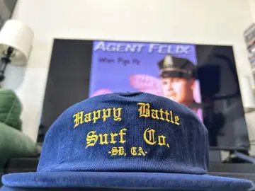 USA CA HAPPY BATTLE SURF 코듀로이 캡 네이비