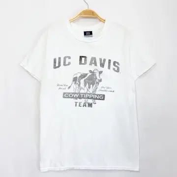 UC DAVIS 카우 티핑 팀 우시 유니크 티셔츠 S80b