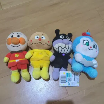 호빵맨 봉제 인형 4개 세트