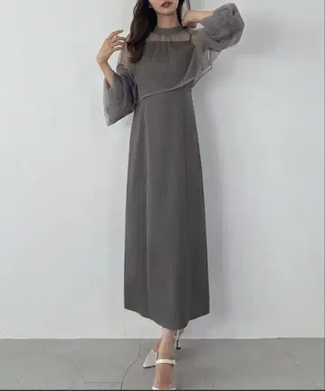 JUNOAH 튤 볼레로 + 플레어 캐미 원피스 페티 스커트 세트